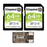 Cartão De Memória Kingston Sdhc Canvas Select Plus De 64 Gb 