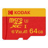Cartão De Memória Kodak Original 64gb V30 Classe 10 100mbps