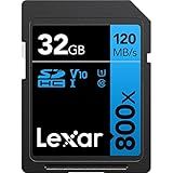 Cartão De Memória Lexar H P 800x SDHC SDXC BLUE 32GB C10 U1 V10 120MB S Leitura 