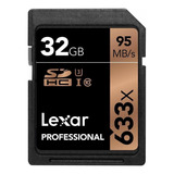 Cartão De Memória Lexar Lsd32gcb1-633 Professional 633x Com Adaptador Sd 32gb