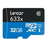 Cartão De Memória Lexar Lsdmi32gbb-633a High-performance 633x Com Adaptador Sd 32gb