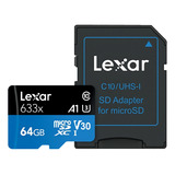 Cartão De Memória Lexar Lsdmi64gbbcn633n High performance 633x 64gb