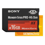 Cartão De Memória Memory Stick Pro Duo 16gb Câmera Sony