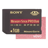 Cartão De Memória Memory Stick Pro Duo 1gb Sony Dsc h50