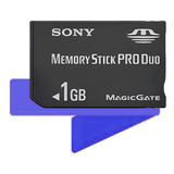 Cartão De Memória Memory Stick Pro Duo 1gb Sony Dsc w150