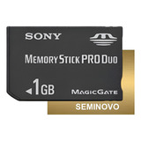 Cartão De Memória Memory Stick Pro Duo 1gb Sony Dsc w50