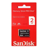 Cartão De Memória Memory Stick Pro Duo 2gb Sony Dsc h9