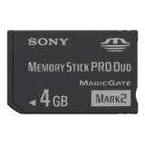 Cartão De Memória Memory Stick Pro Duo 4gb Câmera Sony