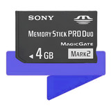 Cartão De Memória Memory Stick Pro Duo 4gb Câmera Sony