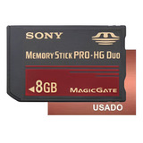 Cartão De Memória Memory Stick Pro Duo 8gb Câmera Sony