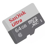 Cartao De Memoria Micro Sd 64gb Ultra Adaptador Classe 10