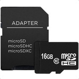 Cartão De Memória Micro Sdhc 16gb Classe 10 Com Adaptador