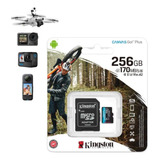 Cartão De Memória Micro Sdxc 256gb 4k Kingston Sdcg3 256gb