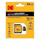 Cartão De Memória Micro Ssd 64 GB Kodak Class 10 Com Adaptador
