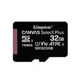 Cartão De Memória Microsd 32gb Kingston Canvas Com Adaptador