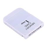 Cartão De Memória Portátil De Plástico 1MB Para Sony Playstation One PS1 Jogo Branco Fácil De Usar