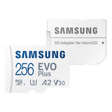 Cartão De Memória Samsung Evo Plus 256gb 4k Adptador
