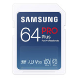 Cartão De Memória Samsung Pro Plus Sdxc 64 Gb 100 Mbps 4k Ev