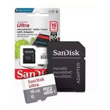 Cartão De Memória Sandisk 16gb Micro