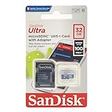 Cartão De Memória Sandisk 32gb Microsd C Adaptador Sdsqunc 032g Classe 10 Ultra 80mb S