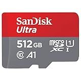 Cartão De Memória SanDisk 512GB Ultra MicroSDXC UHS I Com Adaptador 120MB S C10 U1 Full HD A1 Cartão Micro SD SDSQUA4 512G GN6MA