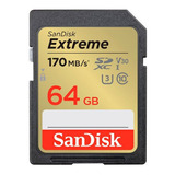 Cartão De Memória Sandisk 64gb Extreme