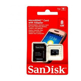 Cartão De Memória Sandisk 8gb