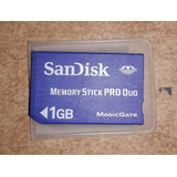 Cartão De Memória Sandisk Memory Stick Pro Duo 1gb Ms 