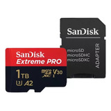 Cartão De Memória Sandisk Micro Sd 1tb Adaptador Sd 4k V30