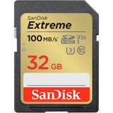 Cartão De Memória Sandisk Sd Extreme 32gb 100mb s Original