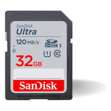 Cartao De Memoria Sandisk Sdhc Ultra 120mb/s 32gb Sdoriginal