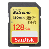 Cartão De Memória Sandisk Sdsdxv5 128g gncin Extreme Com Adaptador Sd 128gb