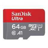 Cartão De Memória Sandisk Sdsquar 064g gn6ma Ultra Com Adaptador Sd 64gb