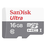 Cartão De Memória Sandisk Sdsquns-016g-gn3mn Ultra 16gb
