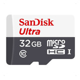 Cartão De Memória Sandisk Sdsquns Ultra Com Adaptador Sd32gb