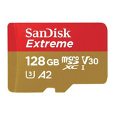 Cartão De Memória Sandisk Sdsqxa1 128g gn6ma Extreme Com Adaptador Sd 128gb