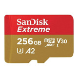 Cartão De Memória Sandisk Sdsqxa1 256g an6ma Extreme Com Adaptador Sd 256gb