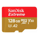 Cartão De Memória Sandisk Sdsqxaa Extreme Com Adap 128gb
