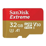 Cartão De Memória Sandisk Sdsqxaf 032g gn6aa Extreme Com Adaptador Sd 32gb