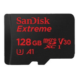 Cartão De Memória Sandisk Sdsqxaf 128g gn6ma Extreme Com Adaptador Sd 128gb