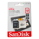 Cartão De Memória Sandisk Ultra 256gb 100mb s Micro Sdxc