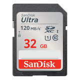 Cartão De Memória Sandisk Ultra Sdhc Uhs-i De 32 Gb