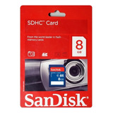 Cartão De Memória Sd Sdhc 8gb Câmera Sony Dsc h400