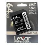 Cartão De Memória Sdxc Lexar Professional Silver Plus 64gb