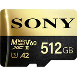 Cartão De Memória Sony 512gb Microsd Classe 10 Adaptador