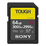 Cartão De Memória Sony Sf g64t Sf g Series Tough 64gb
