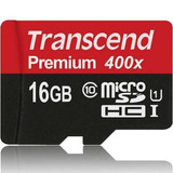 Cartão De Memória Transcend Ts16gusdhc10v High Endurance Com Adaptador Sd 16gb