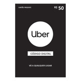 Cartão De Presente Uber 50 Reais
