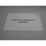 Cartão De Teste De Braille Anatel 40 Créditos