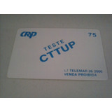 Cartão De Teste Teste Cttup Azul Venda Proibida